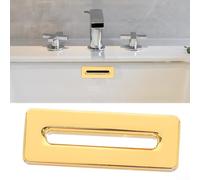 Coperture rettangolari d'ottone del foro del bacino delle coperture di troppopieno dell'oro per