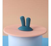 Coperture riutilizzabili in silicone per tazze per mantenere le bevande al sicuro da fuoriuscite con questa pratica soluzione (orecchie da coniglio verde)