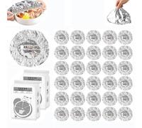 Coperture riutilizzabili per alimenti in alluminio, coperchi isolanti in lamina di stagno, coperchi elastici regolabili per ciotole e piatti per la conservazione degli alimenti, copertura universale