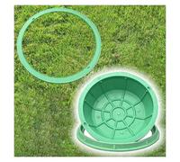Coperture Rotonde Invisibili Verdi per tombini da Esterno, 31,5 cm, in Resina, Ideali per parchi e Giardini, perfette per Prati e Aree Verdi, Design Resistente e discreto.