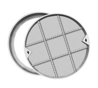 Coperture rotonde per fossa settiche Coperchio per bacino delle acque reflue dal design invisibile Coperchio per pozzetto (D 70 cm/27,5") per uso esterno Accesso fognario HeavyDu.