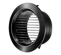 Coperture rotonde per prese d'aria per interni, regolabile, porta di ventilazione in ABS, a lobi dritti, diffusore per bagno e ufficio (125 mm)