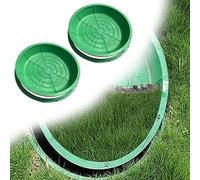 Coperture rotonde resistenti per scarico da 50 cm, confezione da 2 per bacini profondi 12 cm, eleganti coperture per vasi da fiori interrate rinforzate, accessori da giardino resistenti alle