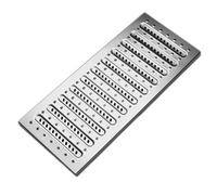 Coperture scanalate in Acciaio Inox per Griglie - Confezione da 5 coperture Metalliche scanalate per Griglie Esterne, Giardini, marciapiedi, Centri Commerciali e drenaggio del Terreno commer