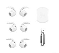 Coperture Sicure in Gomma per Galaxy Buds 4 4Pro - Ganci per le Orecchie Anti-Smarrimento per Allenamento Intenso - Design Ergonomico Morbido - Set da 3 Paia(White)