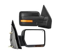 Coperture Specchietti Laterali Pickup Alloggiamento Indicatori Direzione Riscaldati Regolabili Elettricamente Sul Lato Specchietto Retrovisore Regolazione Traino Per F150 2007-2014(Nero)