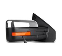 Coperture Specchietti Laterali Pickup Alloggiamento Indicatori Direzione Riscaldati Regolabili Elettricamente Sul Lato Specchietto Retrovisore Regolazione Traino Per F150 2007-2014(Cromo)