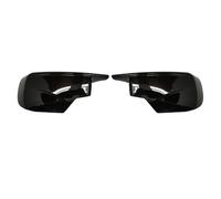 Coperture Specchietto Laterale Tappi Coperture Specchietto ad Ala Per BMW E46 E39 Nero Sinistro Destro Plastica ABS Guscio Specchietto Retrovisore Auto Alloggiamento Specchio(Left and Right)