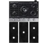 Coperture universali per fornello a gas, 5 fori, riutilizzabili, resistenti al calore, antiaderenti, lavabili, protezioni superiori per fornelli a gas, per una pulizia rapida della cucina