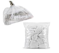 Coperture usa e getta per scope, 100 pezzi, multiuso, elastiche, per catturare peli e polvere, strumento di pulizia pigro senza lavaggio, mantiene le mani pulite