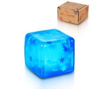Copfeqyr 1 confezione da 3,5 cm, giocattolo da squeeze con fiocco di neve - Fidget Toys for Kids and Adults, Stress Cube, Squishy Toys in Gift Box (Blue)