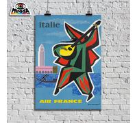 copia autore POSTER VINTAGE viaggi Venezia Carnevale maschere San Marco laguna