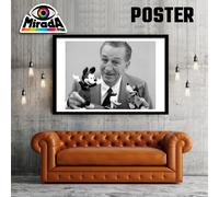 copia d'autore POSTER FOTO WALT DISNEY FUMETTISTA COMICS TOPOLINO PAPERINO MOUSE