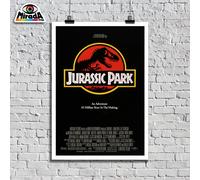 copia d'autore POSTER LOCANDINA JURASSIC PARK MOVIE 1993 dinosauri