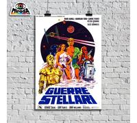 copia d'autore Poster locandina manifesto GUERRE STELLARI 1977 STAR G. Lucas
