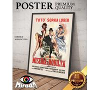 copia d'autore POSTER locandina MISERIA E NOBILTA' Sophia Loren Totò