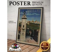 copia d'autore POSTER locandina vintage BERGAMO città arte Italia QUALITY