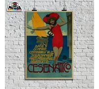 copia d'autore POSTER locandina vintage CESENATICO Romagna mare estate