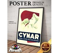 copia d'autore POSTER LOCANDINA VINTAGE CYNAR AMARO BAR APERITIVO CARCIOFO