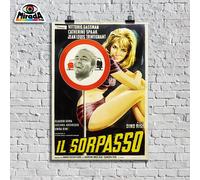 copia d'autore POSTER locandina vintage Il Sorpasso V. Gassman C. Spaak