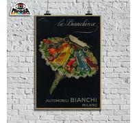 copia d'autore POSTER locandina vintage La Bianchina Automobili BIANCHI Milano