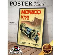 copia d'autore POSTER LOCANDINA vintage Monaco Grand Prix 16 Automobile