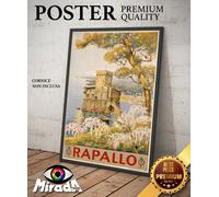 copia d'autore POSTER locandina vintage RAPALLO Genova Liguria mare