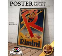copia d'autore POSTER locandina vintage RIMINI Emilia-Romagna mare Adriatico