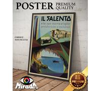 copia d'autore POSTER locandina vintage SALENTO penisola Salentina Puglia mare