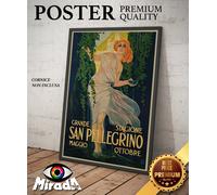 copia d'autore POSTER locandina vintage San Pellegrino Terme cure acqua salute