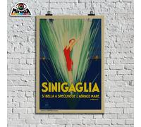 copia d'autore POSTER locandina vintage Senigallia Adriatico Carducci