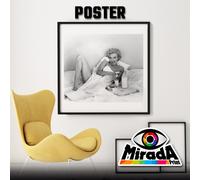 copia d'autore POSTER MARILYN MONROE AMERICA FOTO STAR STYLE MITO BLACK WHITE