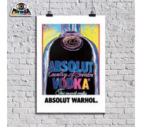 copia d'autore POSTER VINTAGE ABSOLUT VODKA ANDY WARHOL
