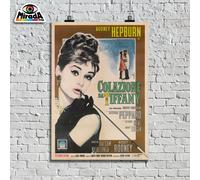 copia d'autore POSTER VINTAGE LOCANDINA COLAZIONE DA TIFFANY AUDREY HEPBURN