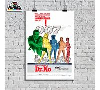 copia d'autore POSTER VINTAGE LOCANDINA JAMES BOND AGENTE 007 CONNERY