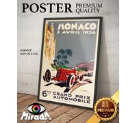 copia d'autore POSTER vintage Monaco Grand Prix Automobile corsa champion