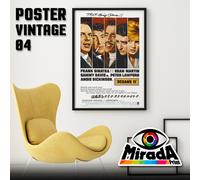 copia d'autore POSTER VINTAGE OCEAN Dean Martin Frank Sinatra Sammy Davis