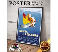 copia d'autore POSTER vintage RIVIERA DI ROMAGNA Rimini Riccione Cesenatico