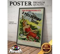 copia d'autore POSTER vintage San Pellegrino Terme cure acqua salute benessere