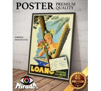 copia d'autore POSTER VINTAGE vintage LOANO Liguria Savona Riviera delle Palme