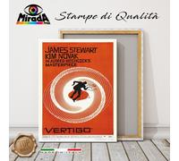 copia d'autore QUADRO VERTIGO Alfred Hitchcock Saul Bass cult STAMPA TELA CANVAS