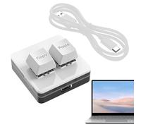 Copia e incolla 2 tastiere - Mini tastiera USB con tasti copia e incolla | Mini USB retroilluminato RGB con ergonomia universale, adatta ai viaggi e alle scuole