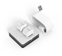 Copia e incolla tastiera meccanica a 2 tasti, tastiera meccanica da gioco con una sola mano, tastiera meccanica RGB cablata USB per Windows Mac (bianco)