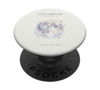 Copia Luna Gioia Celeste Estetica Luna Piena Botanica 3 PopSockets PopGrip Adesivo
