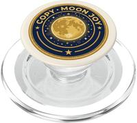 Copia Luna Gioia Retro Vintage Giallo Luna Piena Spazio Lunare 1 PopSockets PopGrip per MagSafe
