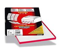 etichette adesive a/450 - in carta - permanenti - 99,1 x 67,7 mm - 8 et/fg - 100 fogli - bianco - angoli tondi - markin