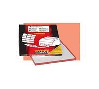 etichette adesive a/467 - in carta - permanenti - 190 x 38 mm - 7 et/fg - 100 fogli - bianco - angoli tondi - markin