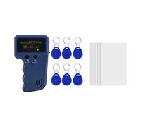 Copiatrice di tessere con ID RFID a 125 KHz, duplicatore di etichette per tessere di identificazione RFID con tesserino portatile + 6 tag scrivibili + 6 carte