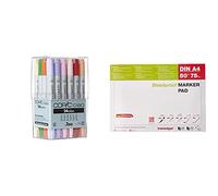 Copic 22075524 Ciao Set Da 24 Pennarelli a base alcolica & 25001 Carta Chimica