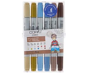 Copic 22075703 Ciao Set da 12, Colori Vintage